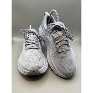 Hoka One One Bondi 8 Womens Size 7 Wide Harbor Mist/Lunar Rock HMLR 1127954